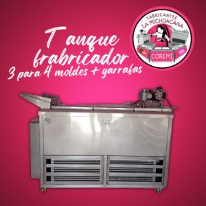 Tanque Fabricador de 3 para 4 Moldes más Garrafa