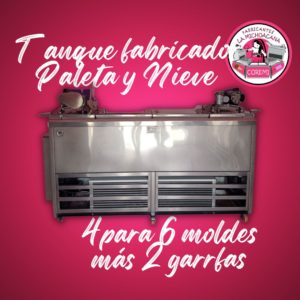 Tanque Fabricador de 4 para 6 moldes más 2 Garrafas