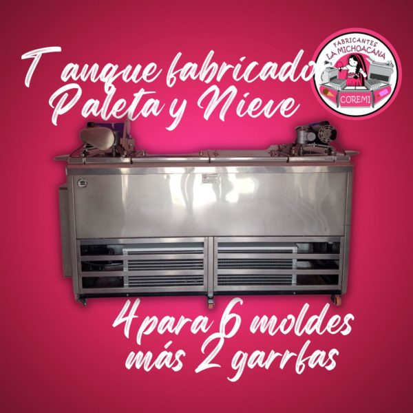 Tanque Fabricador de 4 para 6 moldes más 2 Garrafas